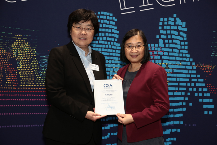 Prof. Kei May LAU was Elected as Fellow of The Optical Society ...