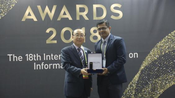 Prof. Abhishek SRIVASTAVA's paper won the Bronze Award in IMID 2018